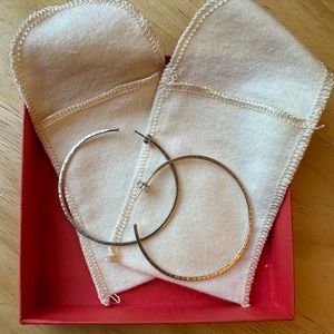 James Avery Classic Hammered Hoops - Large